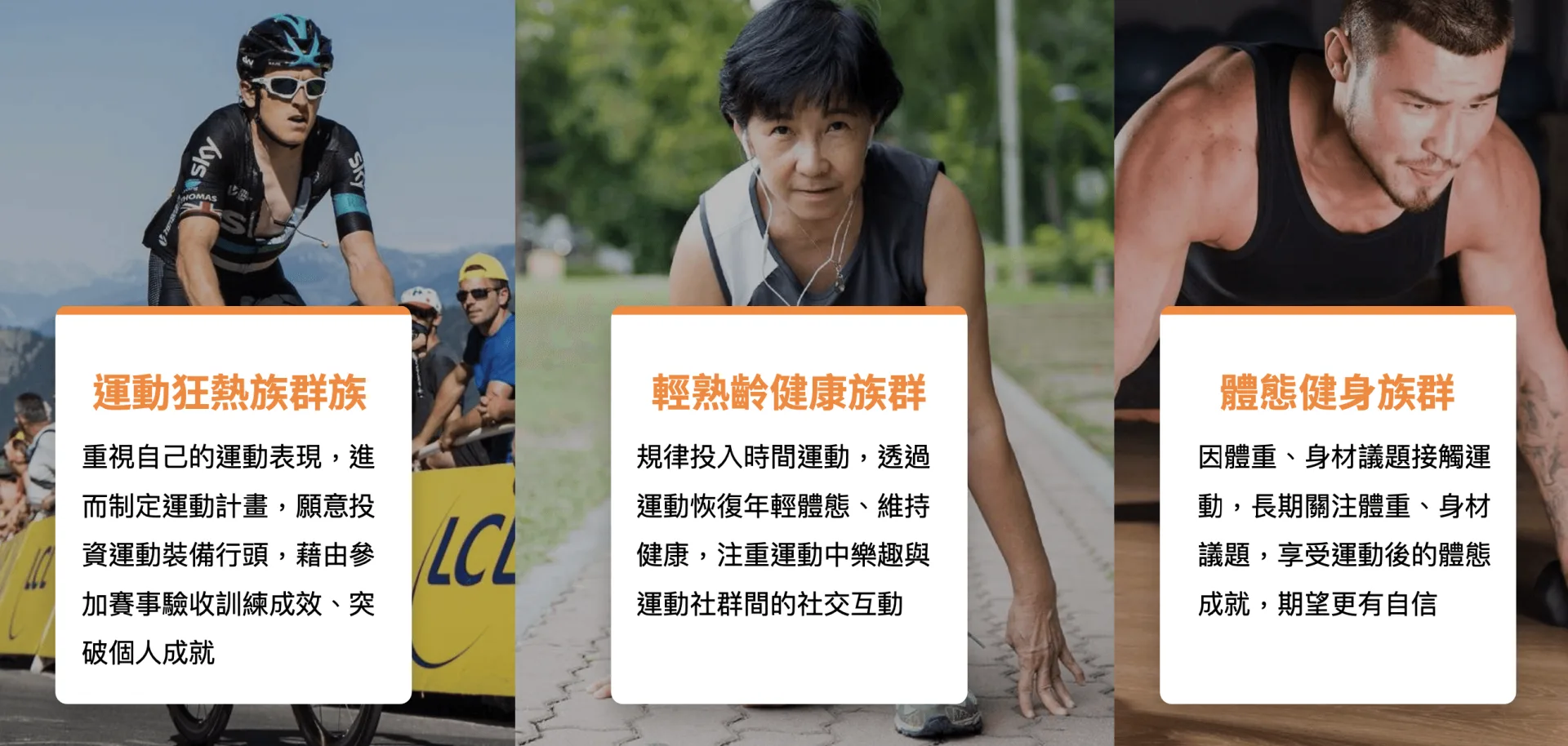運動族群介紹